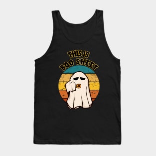 This Is Boo Sheet Retro Ghost Halloween Tank Top